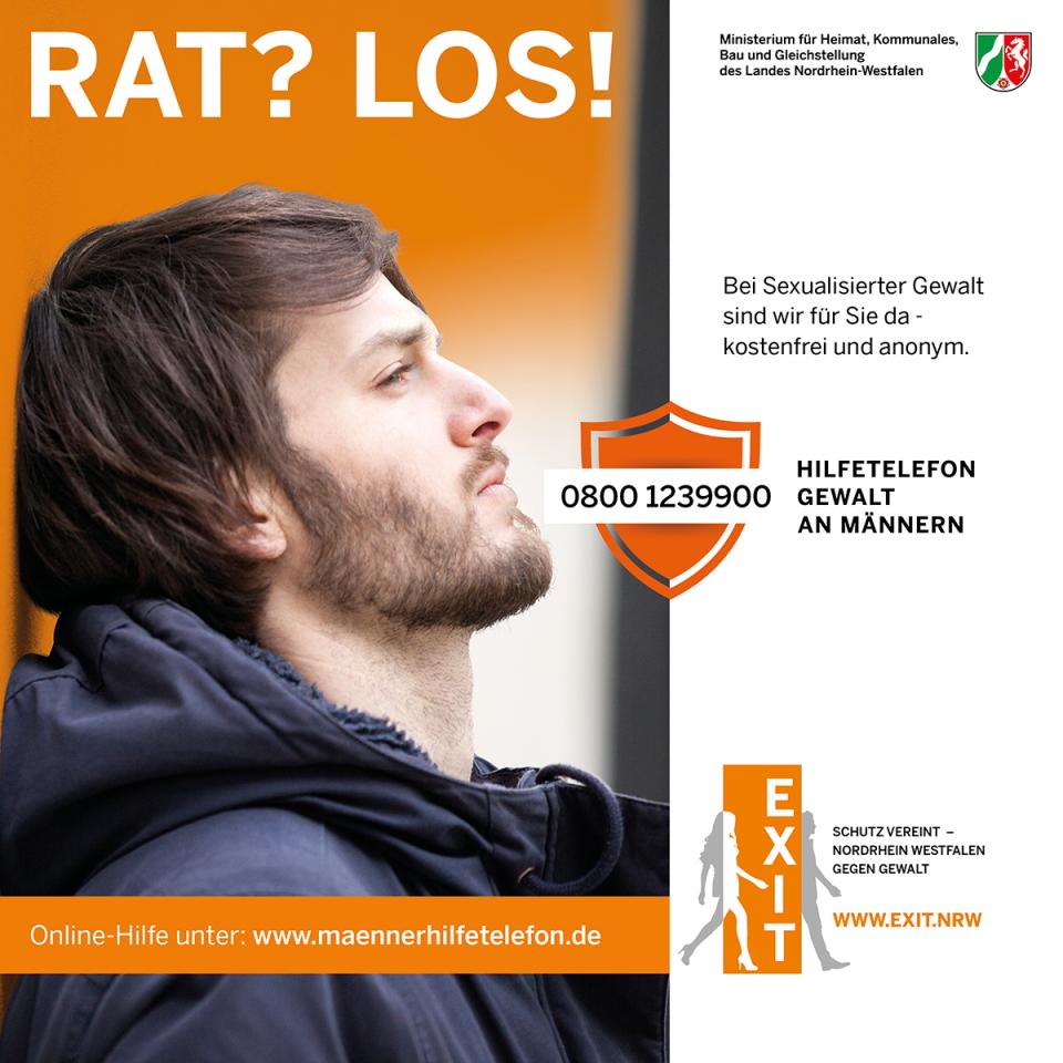 Social Media Motiv "Rat? Los!"