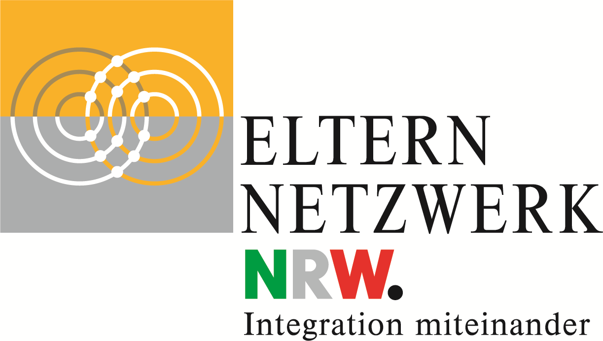 Zu sehen ist das Logo des Elternnetzwerks NRW - Integration miteinander e.V..