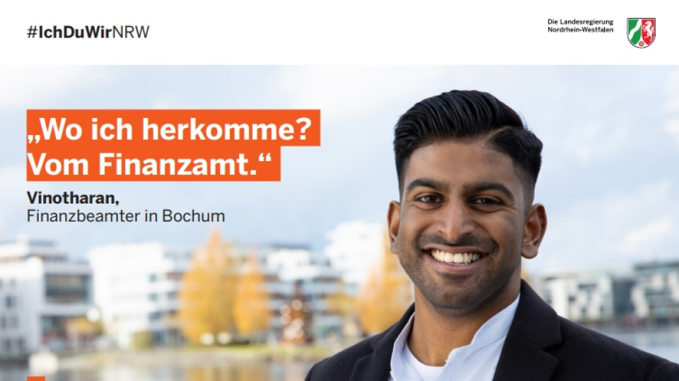 Auf dem Bild ist ein junger Mann zu sehen aus unserer Kampagne