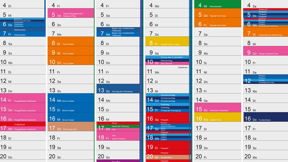 Interreligiöser Kalender