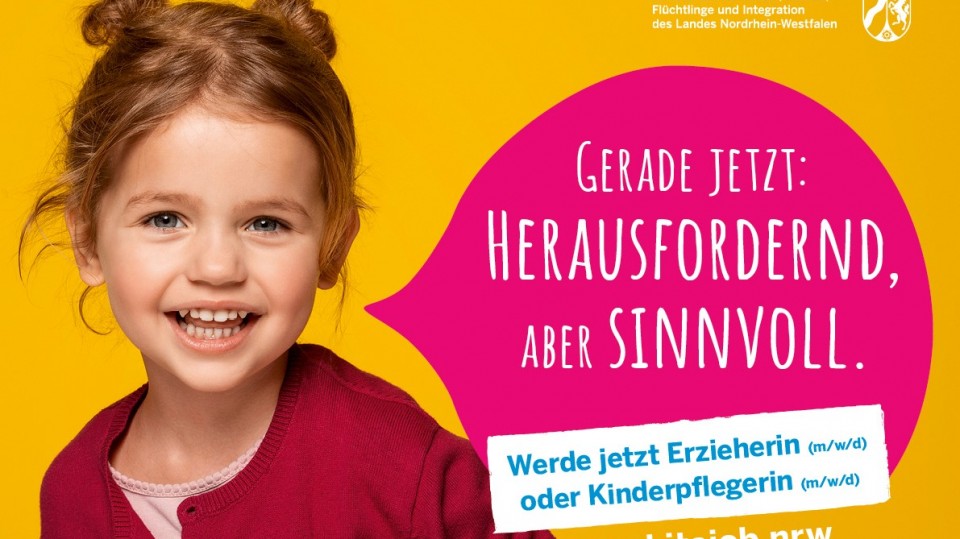Werde Erzieherin oder Kinderpflegerin